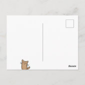 Gefeliciteerd Verwend Cat Lady Briefkaart (Achterkant)