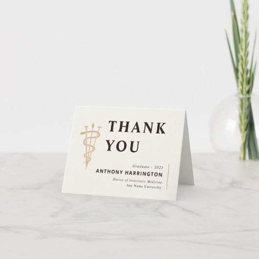 Gefeliciteerd, veterinair bedankt Black Gold (Voorkant)