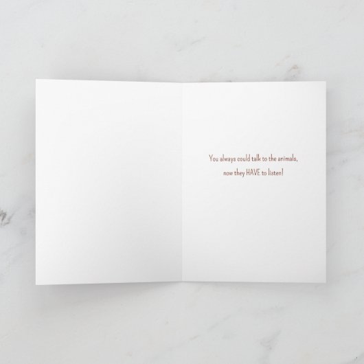 Gefeliciteerd Veterinary Afstuderen Giraffe Print Kaart (Binnen)