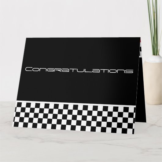 Gefeliciteerd, Victory Lane past bij je Kaart (Voorkant)