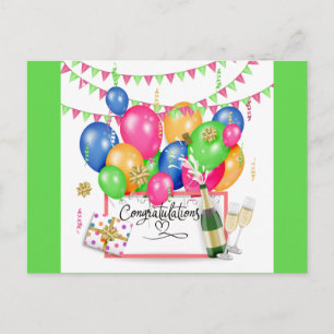 Gefeliciteerd Viering Briefkaart