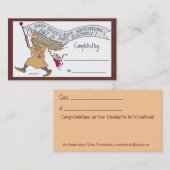 Gefeliciteerd! Visitekaartje (Voorkant / Achterkant)