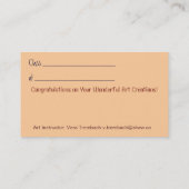 Gefeliciteerd! Visitekaartje (Achterkant)