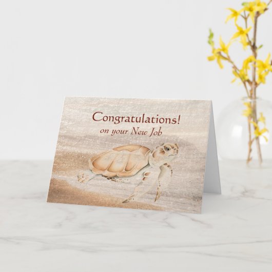 Gefeliciteerd! Volledig Geweldige Fun Turtle Kaart (Gele Bloem)