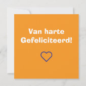 Gefeliciteerd vos, fox kaart (Achterkant)