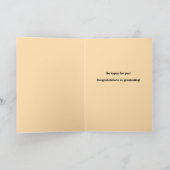 Gefeliciteerd Vrouw Afro-Amerikaans Afstudeerder Feestdagen Kaart (Binnen)