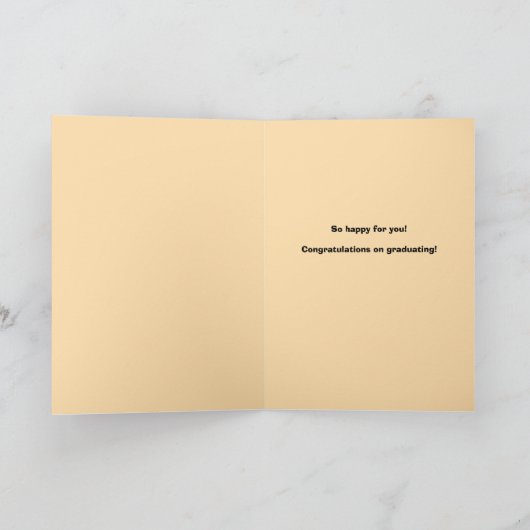 Gefeliciteerd Vrouw Afro-Amerikaans Afstudeerder Feestdagen Kaart (Binnen)