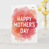 Gefeliciteerd Watercolor Art Card Kaart (Gele Bloem)