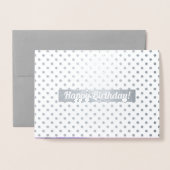 Gefeliciteerd. Waterverf bloemenluxe Folie Kaarten (Voorkant met envelop)