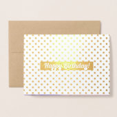 Gefeliciteerd. Waterverf bloemenluxe Folie Kaarten (Voorkant met envelop)