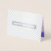 Gefeliciteerd. Waterverf bloemenluxe Folie Kaarten (Voorkant)