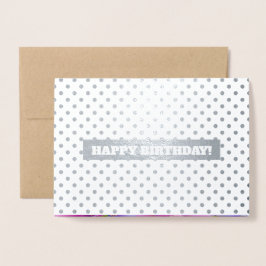 Gefeliciteerd. Waterverf bloemenluxe Folie Kaarten