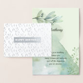 Gefeliciteerd. Waterverf Botanische Luxe Folie Kaarten (Display)