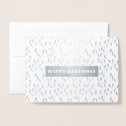 Gefeliciteerd. Waterverf Botanische Luxe Folie Kaarten (Voorkant met envelop)