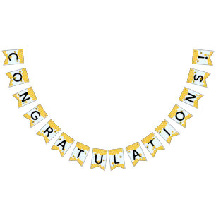 Gefeliciteerd Waterverf Bumble Bees Baby shower Vlaggetjes
