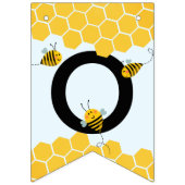 Gefeliciteerd Waterverf Bumble Bees Baby shower Vlaggetjes (Tweede vlag)