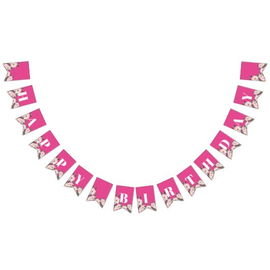 Gefeliciteerd Waterverf Roses Ballerina Vlaggetjes (Alle)