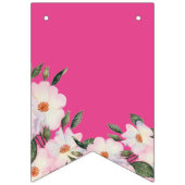 Gefeliciteerd Waterverf Roses Ballerina Vlaggetjes (Eerste vlag)