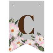 Gefeliciteerd Waterverf Roses Ballerina Vlaggetjes (Eerste vlag)