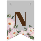 Gefeliciteerd Waterverf Roses Ballerina Vlaggetjes (Derde vlag)