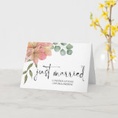 Gefeliciteerd Weddenschap Alleen gehuwde bruid en  Kaart (Gele Bloem)