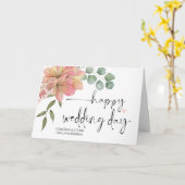 Gefeliciteerd Weddenschap Alleen gehuwde bruid en  Kaart (Gele Bloem)