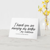 Gefeliciteerd Weddenschap Alleen gehuwde bruid en  Kaart (Gele Bloem)