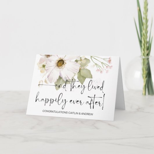 Gefeliciteerd Weddenschap Alleen gehuwde bruid en  Kaart (Voorkant)