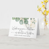 Gefeliciteerd Weddenschap Alleen gehuwde bruid en  Kaart (Gele Bloem)