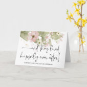 Gefeliciteerd Weddenschap Alleen gehuwde bruid en Kaart (Gele Bloem)