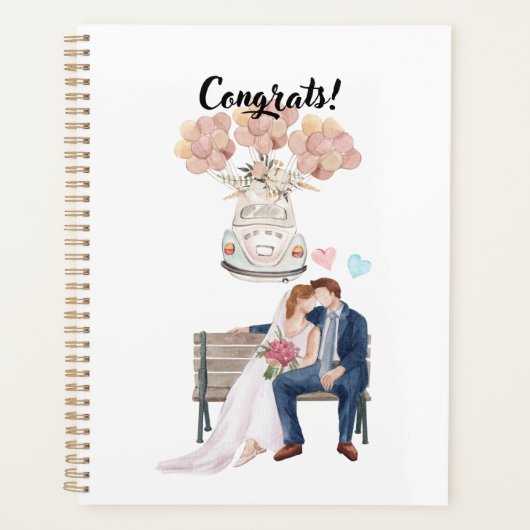 Gefeliciteerd Wedding I verloving Planner (Voorkant)