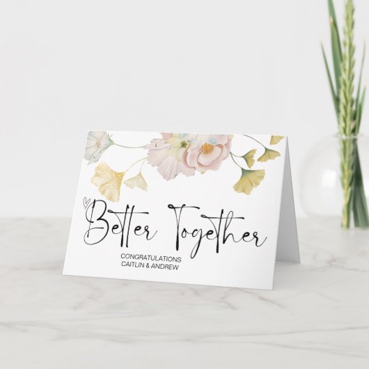 Gefeliciteerd Wedding Newly Weds Bride en Groom Kaart (Voorkant)