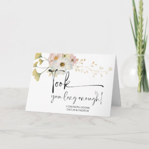 Gefeliciteerd Wedding Newly Weds Bride en Groom Kaart