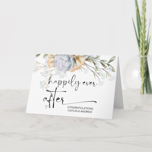 Gefeliciteerd Wedding Newly Weds Bride en Groom Kaart (Voorkant)