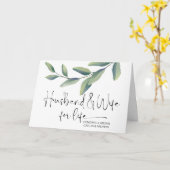 Gefeliciteerd Wedding Newly Weds Bride en Groom Kaart (Gele Bloem)