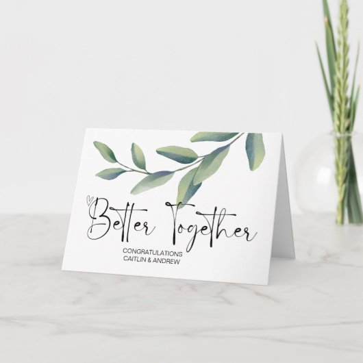 Gefeliciteerd Wedding Newly Weds Bride en Groom Kaart (Voorkant)