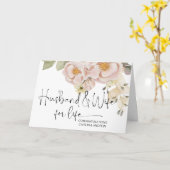 Gefeliciteerd Wedding Newly Weds Bride en Groom Kaart (Gele Bloem)