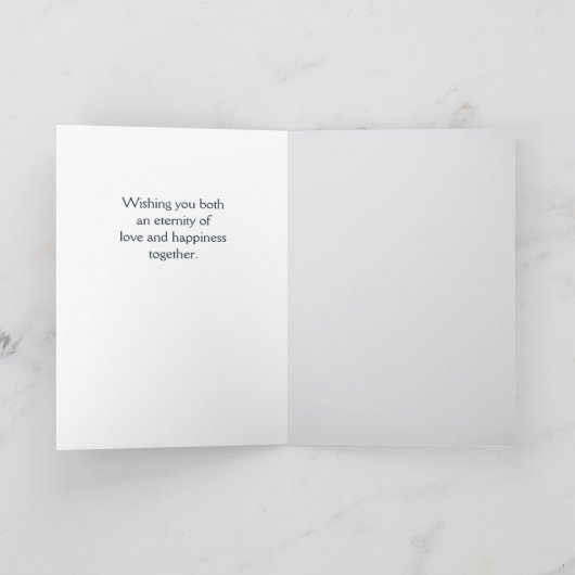 Gefeliciteerd Wedding Skeleton Paar Kaart (Binnen)