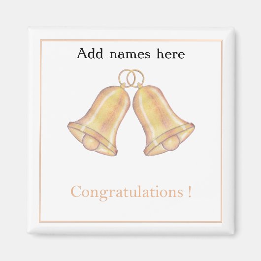 Gefeliciteerd Wedding-verjaardag Magnet (Voorkant)