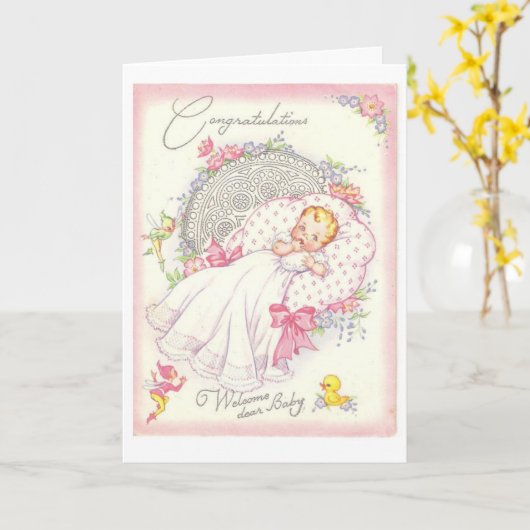  - Gefeliciteerd...Welkom Beste Baby, Kaart (Gele Bloem)