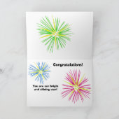 Gefeliciteerd wenskaart bedankkaart (Binnen)
