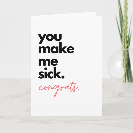 Gefeliciteerd Wenskaart, gefeliciteerd Kaart (Voorkant)