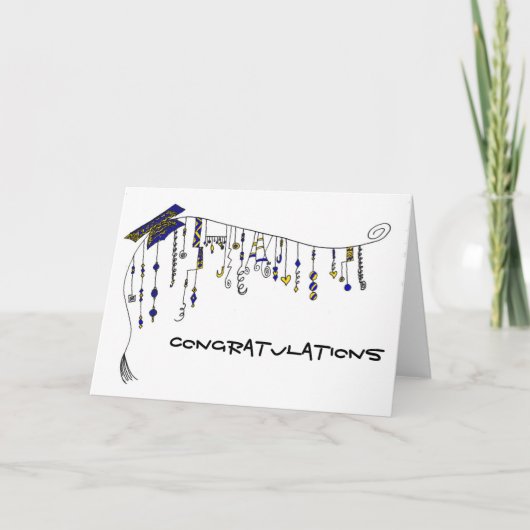 Gefeliciteerd Wenskaart Kaart (Voorkant)