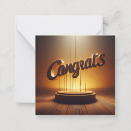 Gefeliciteerd Wenskaart Notitiekaartje