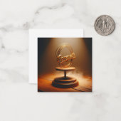 Gefeliciteerd Wenskaart Notitiekaartje (Voorkant / Achterkant in situ)