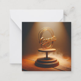 Gefeliciteerd Wenskaart Notitiekaartje