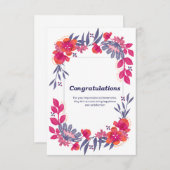 Gefeliciteerd Wenskaart RSVP Kaartje (Voorkant / Achterkant)