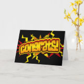 Gefeliciteerd! Wenskaart, verander de binnentekst! Kaart (Gele Bloem)