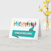 Gefeliciteerd wenskaart voor transgender persoon kaart (Gele Bloem)