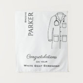 Gefeliciteerd White Coat Ceremony Afstuderen Wandkleed (Voorkant)